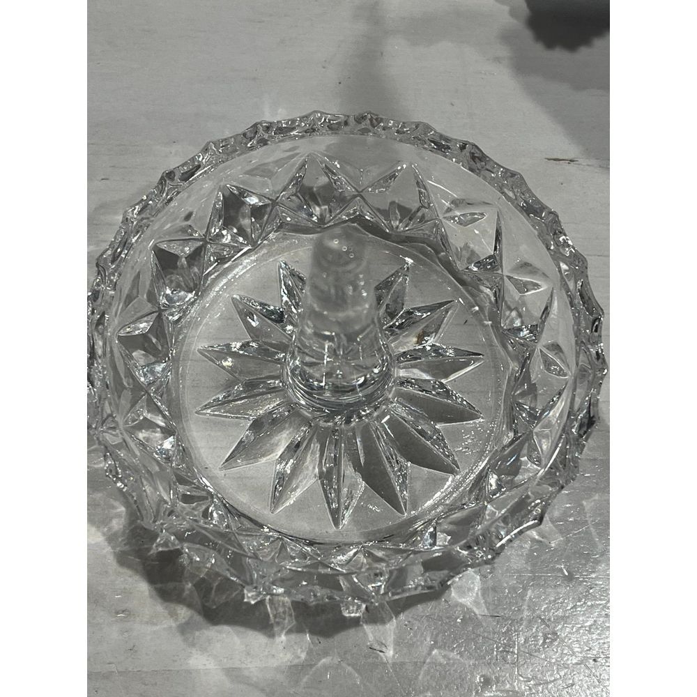 Vintage Zaječar Crystal Ring Holder, 24% Lead Crystal, Hand‎ Cut ring ho… - Picture 3 of 6